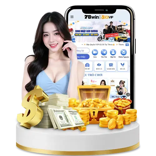 Trò chơi slot machine với biểu tượng may mắn